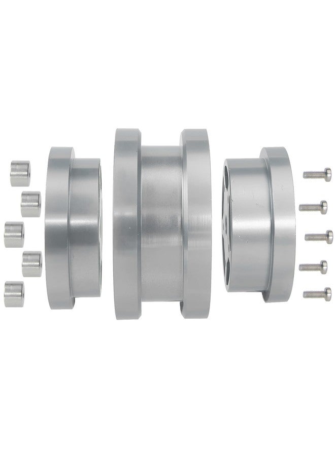 TOOMOD Aluminum Bead Lock Rim Set Wheel Hub Upgrade for Tamiya RC Grasshopper， Hornet， Mighty ，Frog ，Buggy Champ， Fast Attack， Fighting Buggy （Silvery） - Image 4